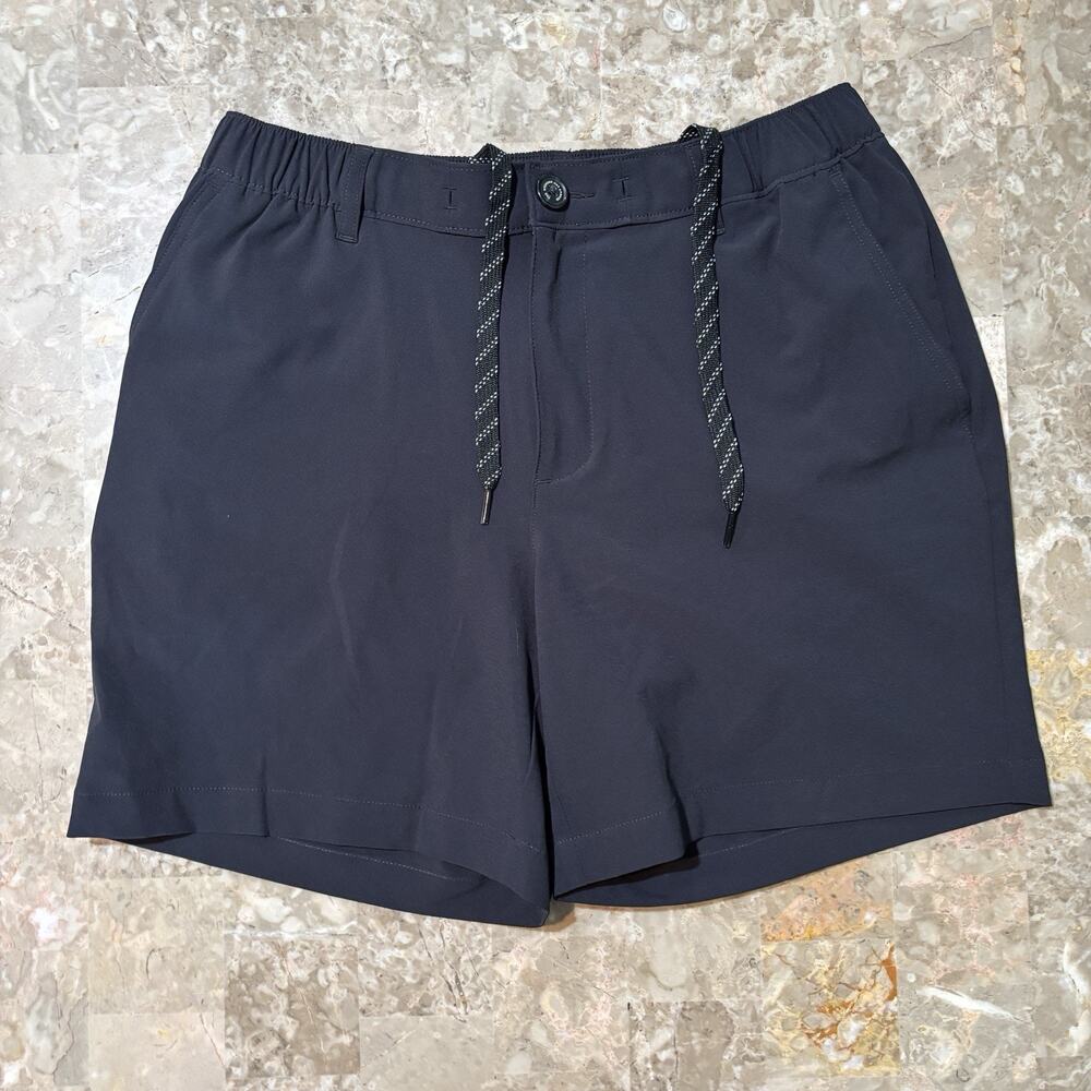 Chubbies Everywear Hybrid Shorts Mens Medium Black Stretch 6” Drawstring Elastic